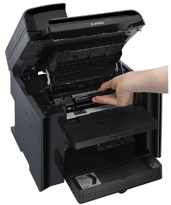 Удаление картриджа из лазерного принтера