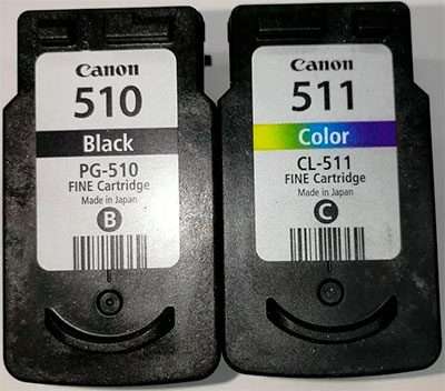 как заправить картриджи pg-510 и cl-511