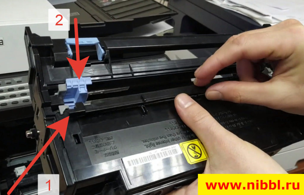 черные полосы + при печати на принтере