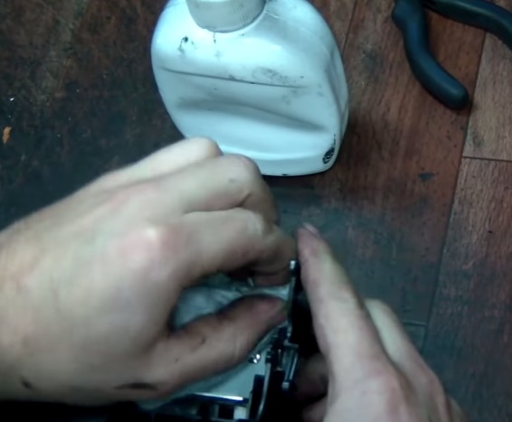 Очистка контакта барабана