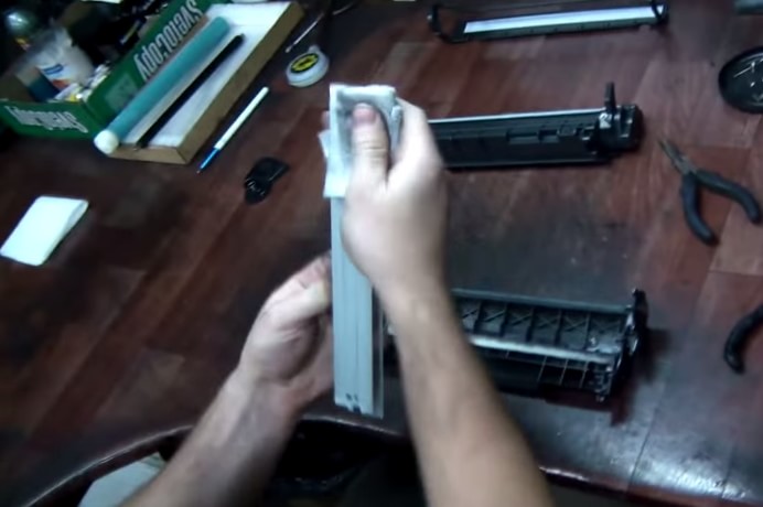 Очистим ракель