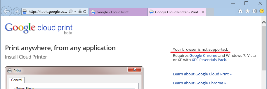 Виртуальный принтер через IE