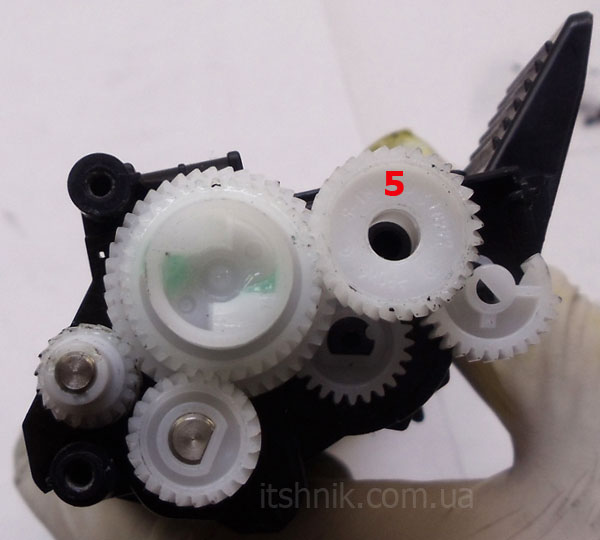 Установка последней шестерни