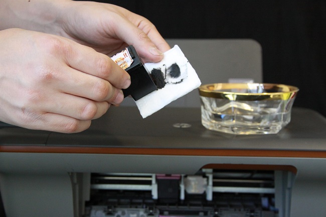 Печатающая головка и ватный тампон