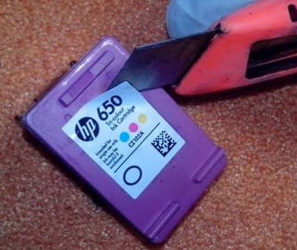 Как заправить картридж HP 652 в домашних условиях