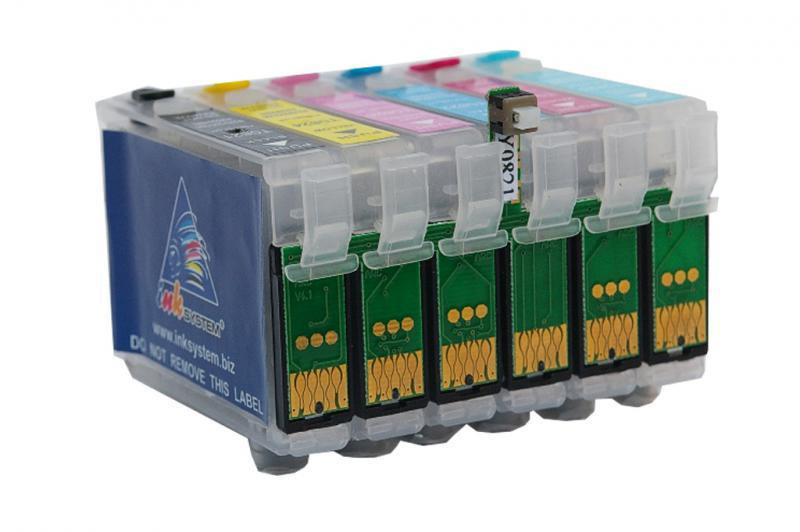 Как заправить многоразовый картридж для Epson