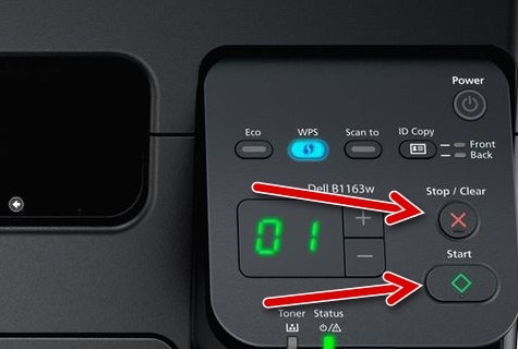 Кнопки «Пуск» и «Стоп