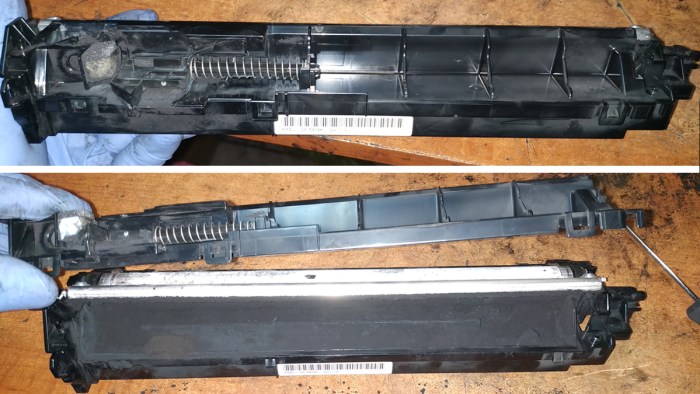 Задняя часть блока проявки kyocera fs-1040