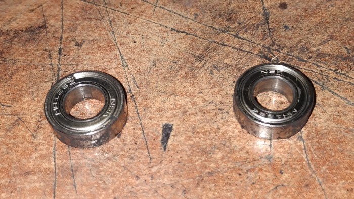 Подшипники сняты с проявителя Kyocera FS-1040