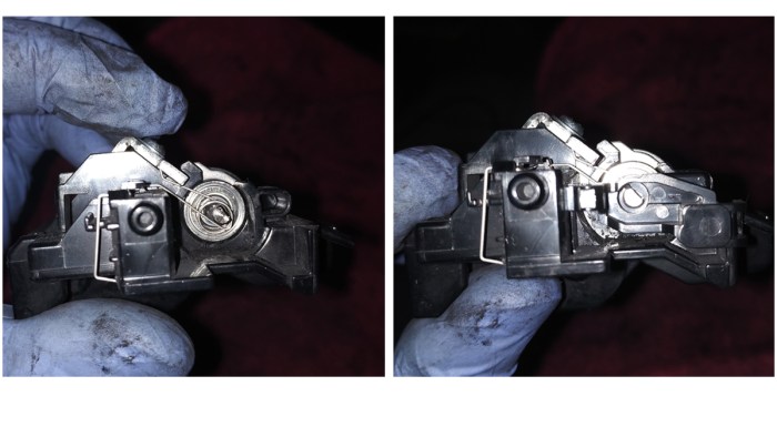 Установка контактной пружины на блок проявки kyocera fs-1040