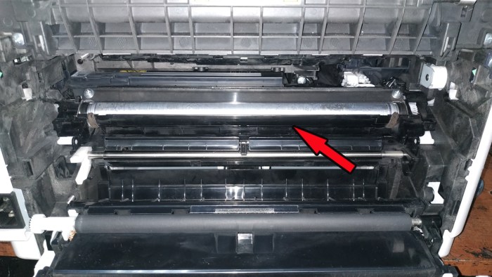 Восстановленный блок проявки установлен в принтере Kyosera FS-1040
