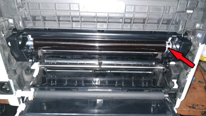 Установка фотобарабана в принтер Kyocera FS-1040