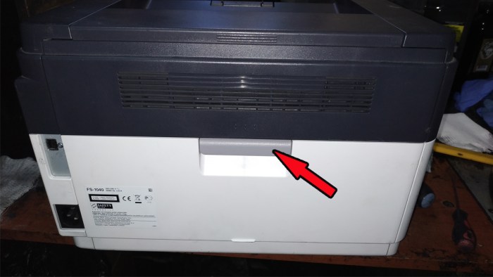 Kyocera FS-1040 Закрытая задняя крышка