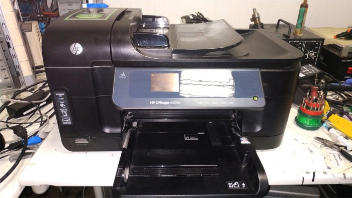 застревание каретки на МФУ HP 6500A