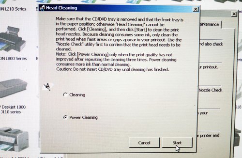 промывка печатающей головки epson - чистка с помощью встроенного программного обеспечения (фото 5)