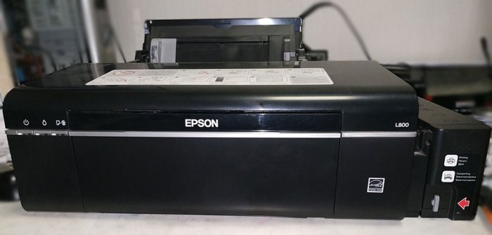промывка печатающей головки epson l800