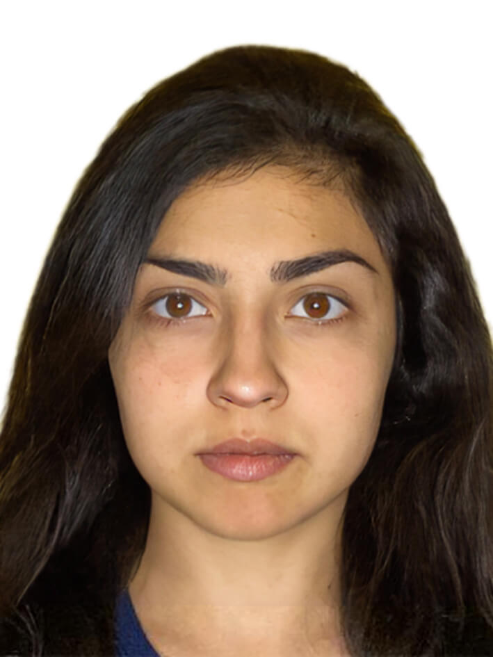 Пример фотографии на документы размером 3х4 см