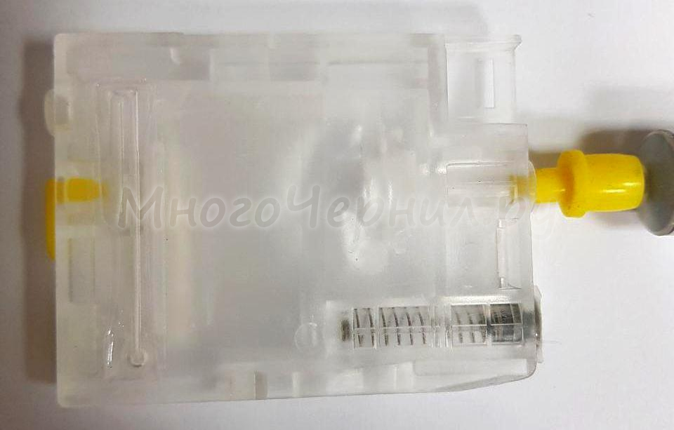 kartridzh-zheltaya-nasadka Как убрать воздух из СНПЧ Epson, Canon, HP
