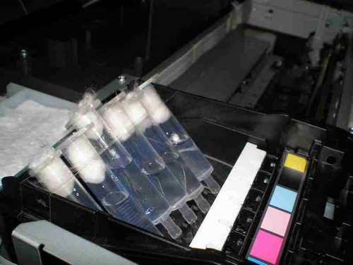 помыть струйный принтер epson