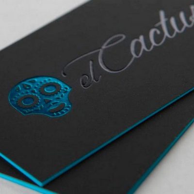 Визитки из материала Тач кавер