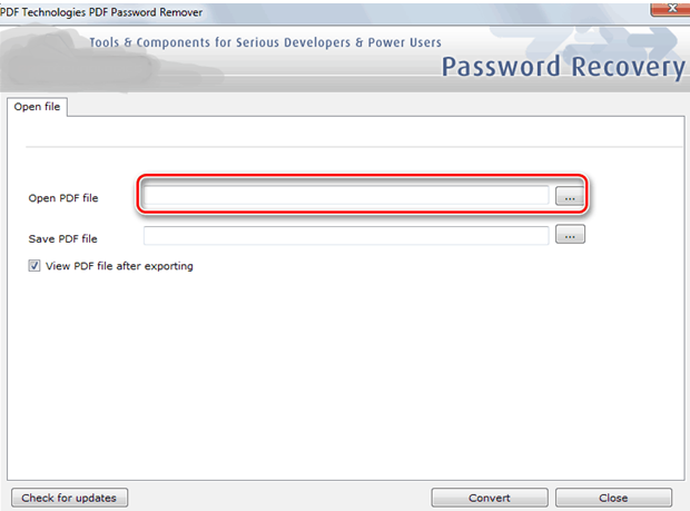 PDF Password Remover Tool PDF Password Remover Tool