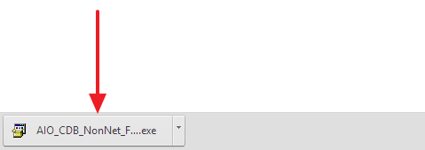 Запустите загруженный файл