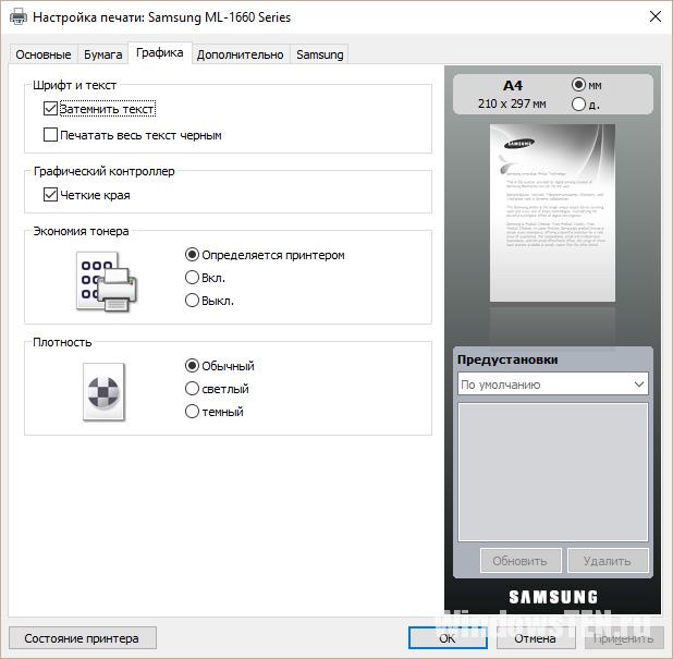 Вкладка Графика