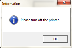 Выключить принтер
