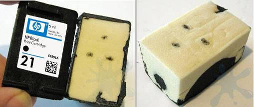 Губка струйного картриджа