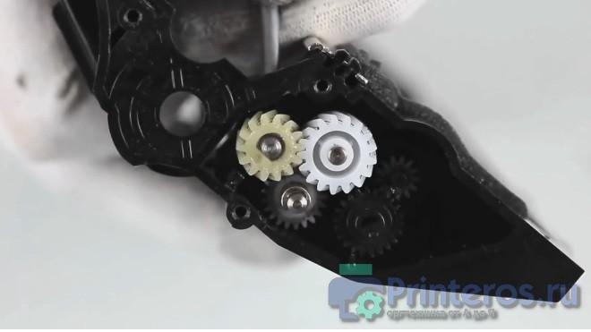 Снятие шестерни