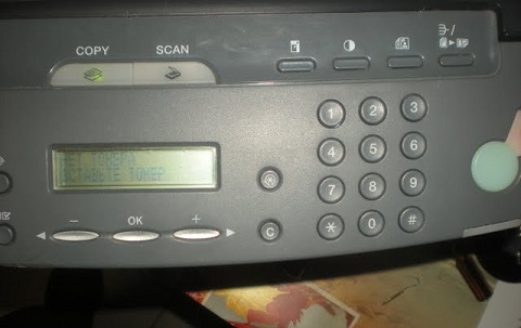 Отсутствие тонера