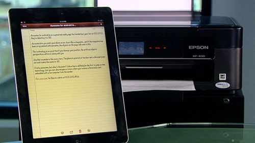 Принтер и планшет
