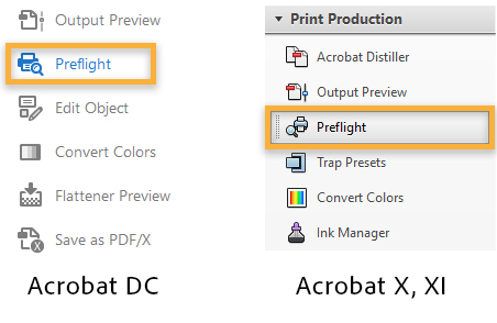 Выберите «Выполнить предпечатную проверку».