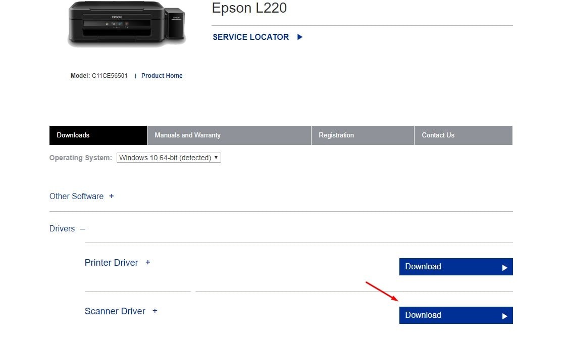 Скачать драйвер сканера