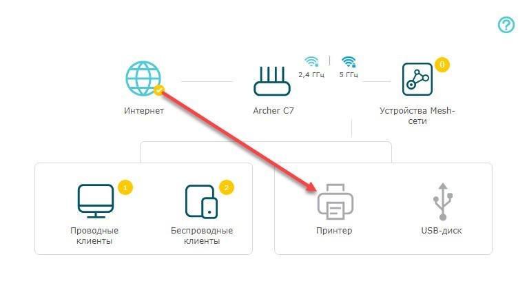 Принт-сервер на Archer C7