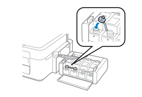Сброс уровня чернил Epson L100