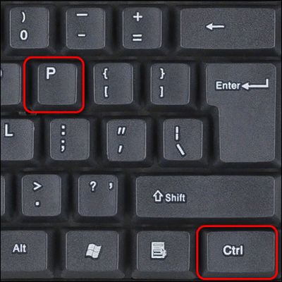 Ctrl+P
