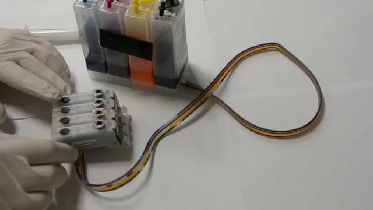 Как убрать воздух из СНПЧ