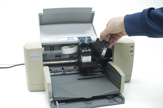 Как вытащить картридж из принтера HP