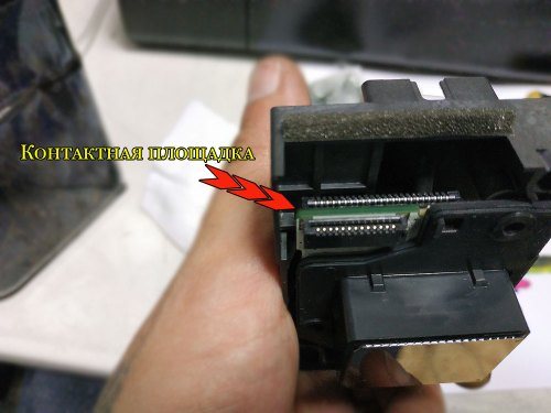 Контактная площадка для печатающей головки Epson L800
