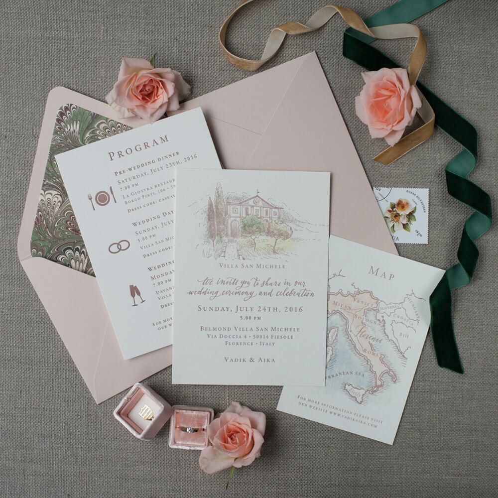 Оформление свадебных приглашений