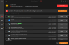 Driver Booster scan results