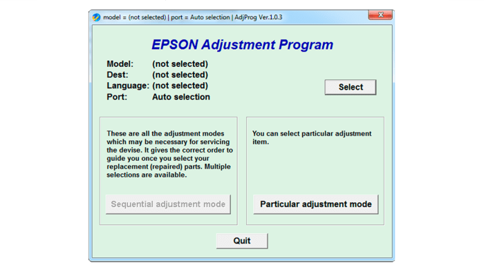 Сброс памперса с помощью AdjProg