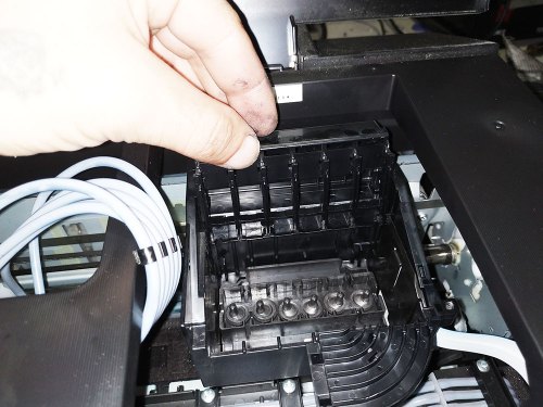 Разборка принтера Epson L800 для промывки печатающей головки