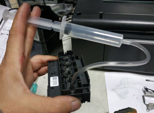 Промывка печатающей головки Epson - шаг №5